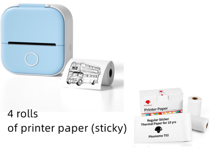 Mini imprimante d'étiquettes thermique portable